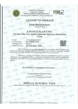 LTO - Food Manufacturer